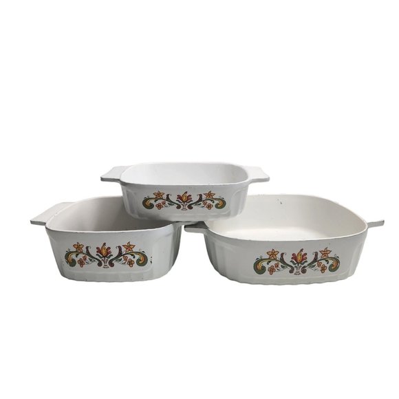 Vintage 3-Piece Nordic Ware Cast Bake Ware Casserole 2 Qt Bundt 1 1/2 Qt 1 Qt - Picture 6 of 15